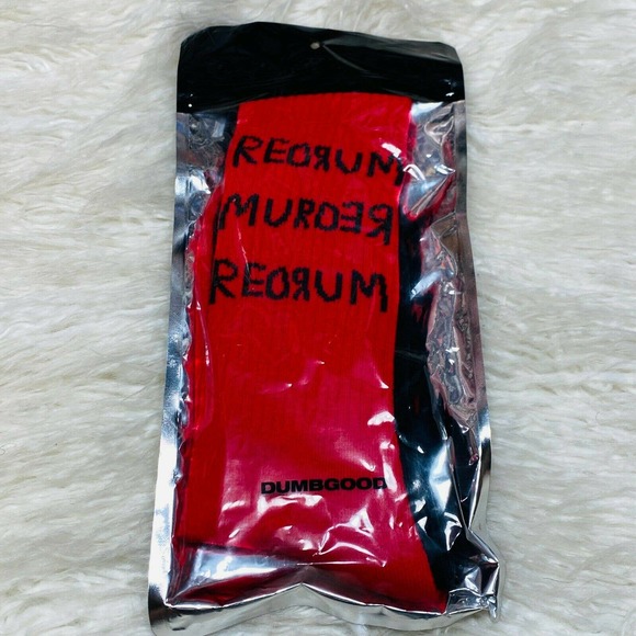 The Shining Red Rum Mismatched Socks - Picture 1 of 2